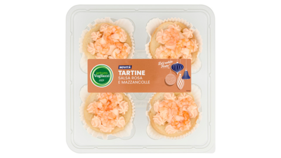 arturo Vogliazzi Tartine Salsa Rosa e Mazzancolle 160 g