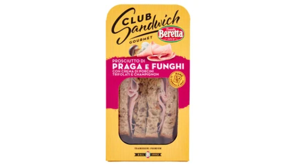 Beretta Club Sandwich Gourmet Prosciutto di Praga e Funghi 160 g