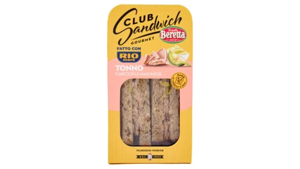 Beretta Club Sandwich Gourmet Tonno Carciofini e Maionese 150 g