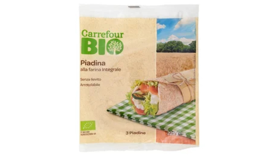 Carrefour Bio Piadina alla farina Integrale 3 x 75 g