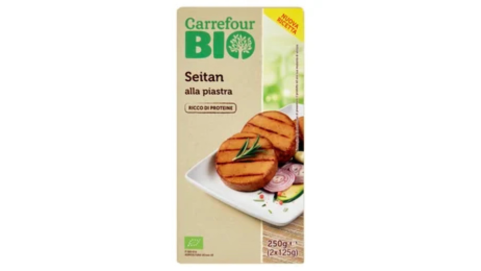 Carrefour Bio Seitan alla piastra 2 x 125 g