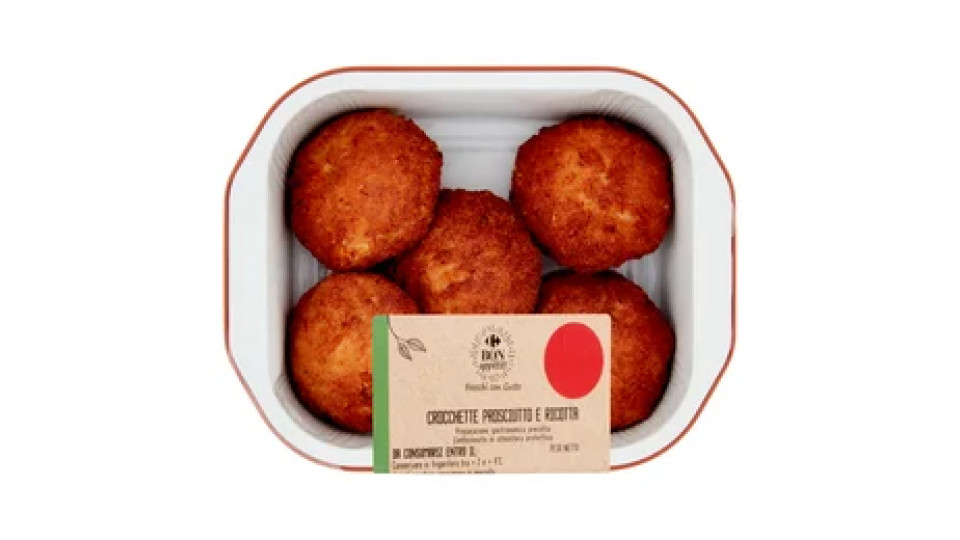 Carrefour Bon appétit! Crocchette Prosciutto e Ricotta 220 g