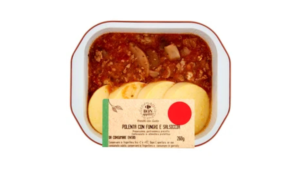 Carrefour Bon appétit! Polenta con Funghi e Salsiccia 260 g