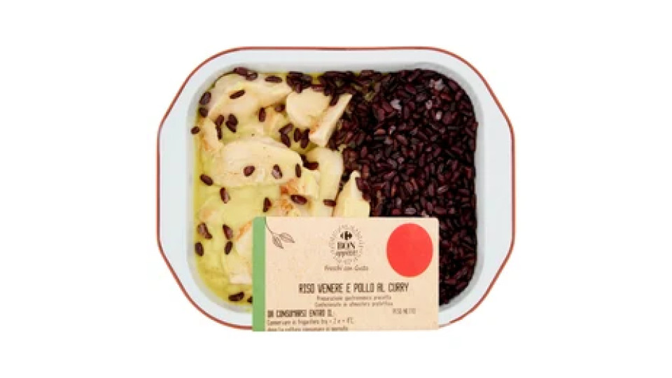 Carrefour Bon appétit! Riso Venere e Pollo al Curry 260 g