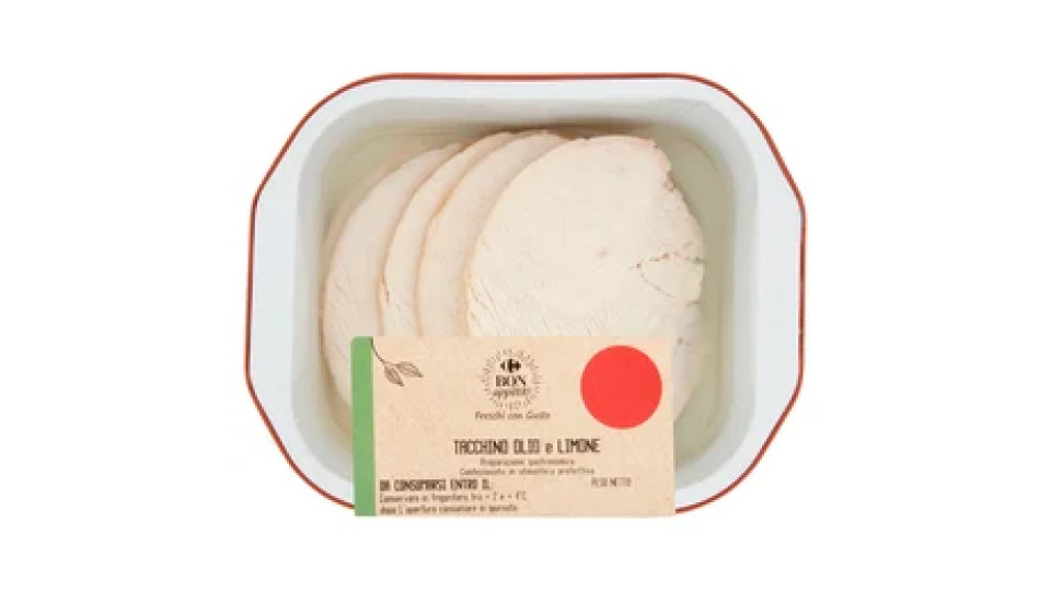 Carrefour Bon appétit! Tacchino Olio e Limone 180 g
