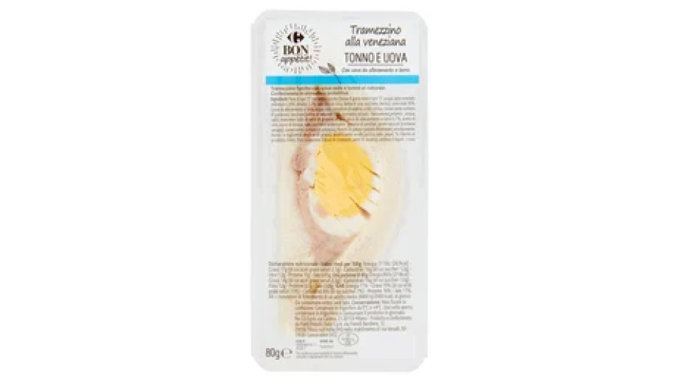 Carrefour Bon appétit! Tramezzino alla veneziana Tonno e Uova 80 g