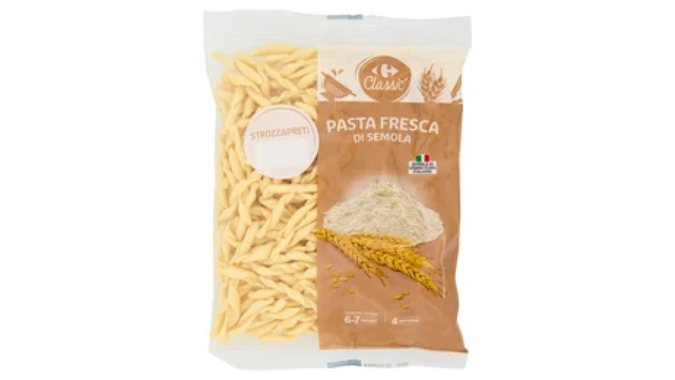 Carrefour Classic Pasta Fresca di Semola Strozzapreti 500 g