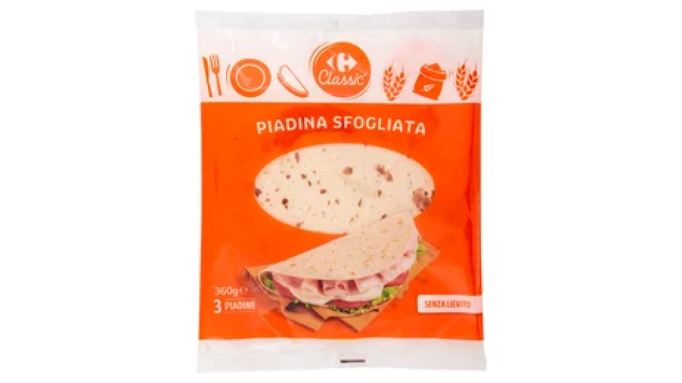 Carrefour Classic Piadina Sfogliata 3 x 120 g