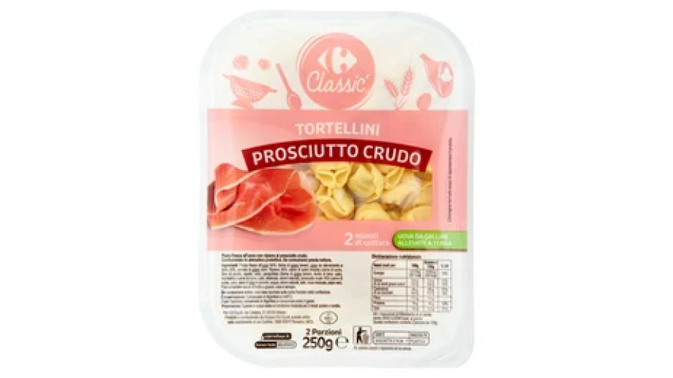 Carrefour Classic Tortellini Prosciutto Crudo 250 g