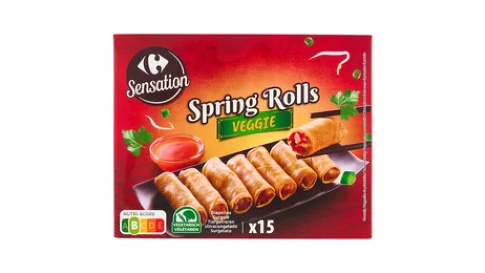 Carrefour Sensation Spring Rolls Veggie Surgelato x15 330 g