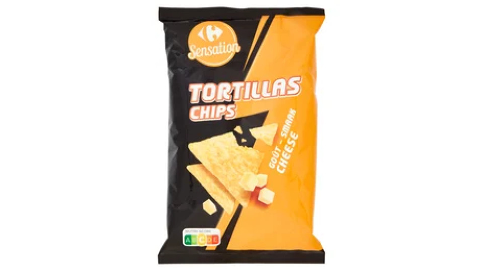 Carrefour Sensation Tortillas Chips Goût - Smaak 150 g