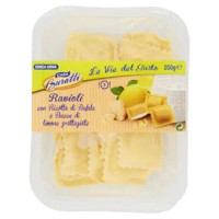 Casa Buratti Le Vie del Gusto Ravioli con Ricotta di Bufala e Bucce di limone grattugiate 250 g