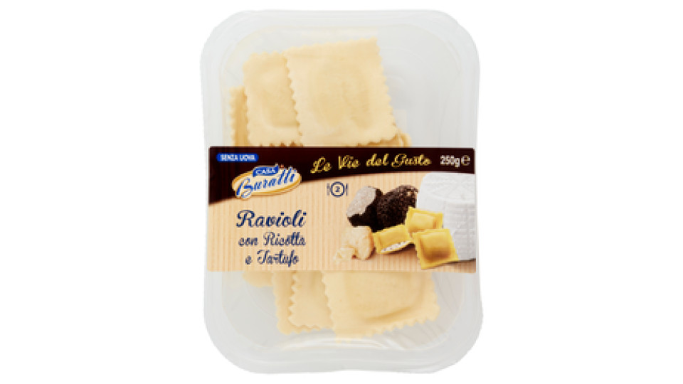 Casa Buratti Le Vie del Gusto Ravioli con Ricotta e Tartufo 250 g