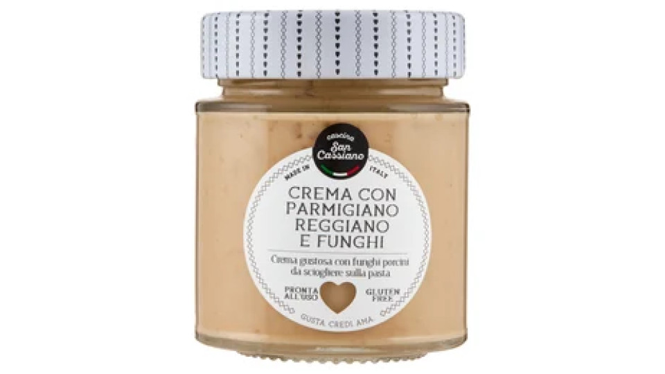 cascina San Cassiano Crema con Parmigiano Reggiano e Funghi 150 g