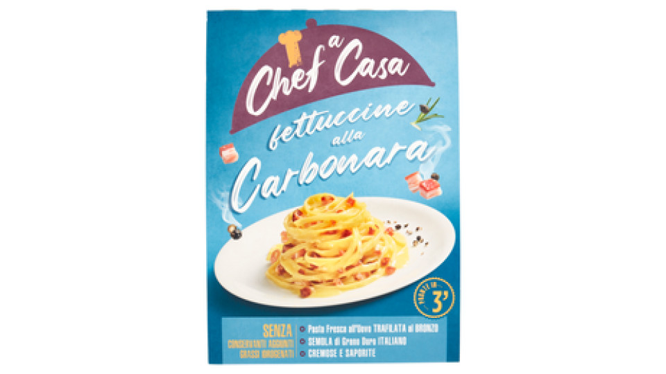 Chef a Casa fettuccine alla Carbonara 250 g