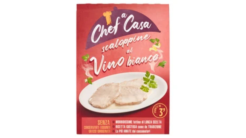 Chef a Casa scaloppine al Vino bianco 220 g