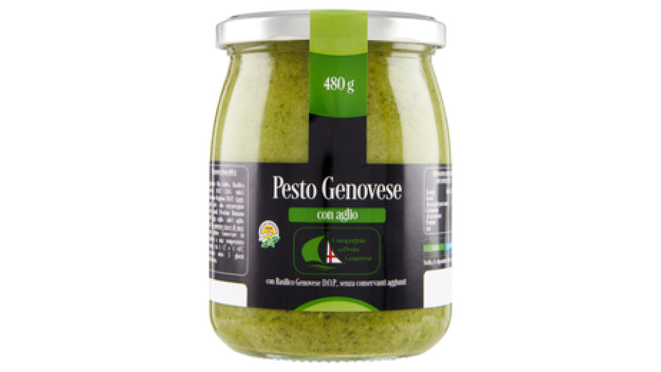 Compagnia del Pesto Genovese Pesto Genovese con aglio 480 g