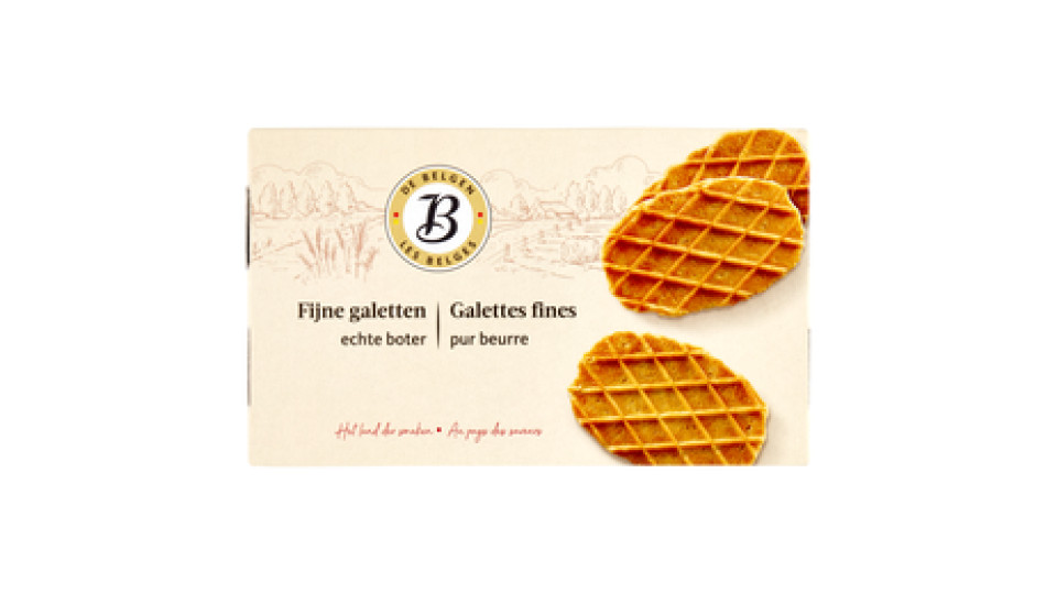 De Belgen Galettes fines pur beurre 250 g