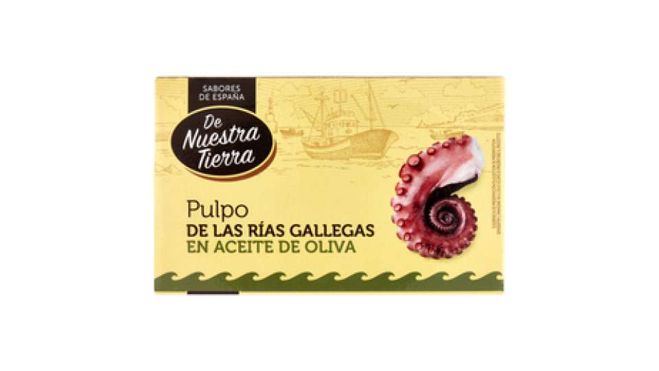 De Nuestra Tierra Pulpo de las Rías Gallegas en Aceite de Oliva 111 g