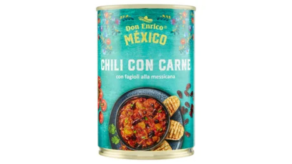 Don Enrico México Chili con Carne con fagioli alla messicana 400 g