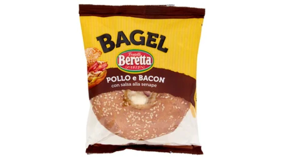 Fratelli Beretta Bagel Pollo e Bacon con salsa alla senape 160 g