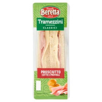 Fratelli Beretta Tramezzini Classici Prosciutto Cotto e Provola 140 g