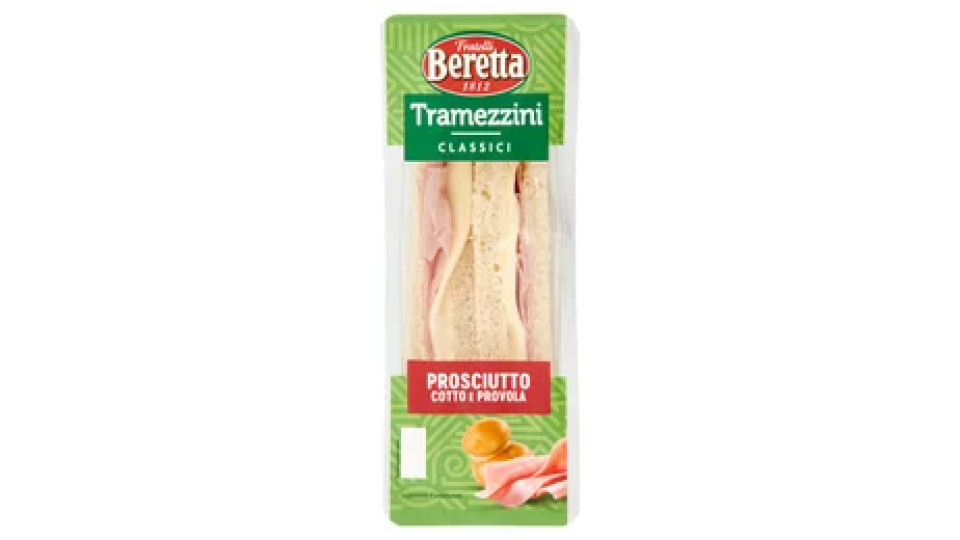 Fratelli Beretta Tramezzini Classici Prosciutto Cotto e Provola 140 g