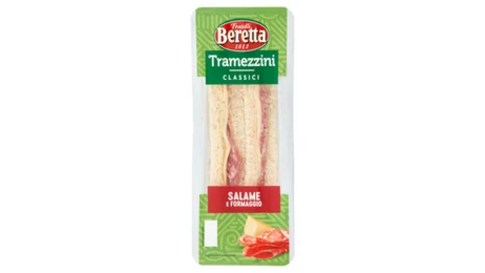 Fratelli Beretta Tramezzini Classici Salame e Formaggio 140 g