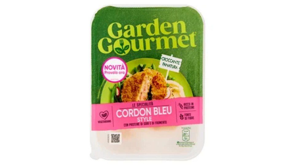 GARDEN GOURMET Cordon Bleu Style Vegetariano 2 pezzi 180g