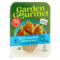 GARDEN GOURMET Filetti Gratinati Vegani Sapore di Mare 2 pezzi 180g