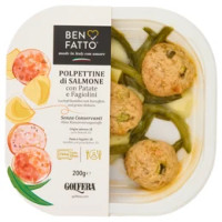 Golfera Ben Fatto Polpettine di Salmone con Patate e Fagiolini 200 g