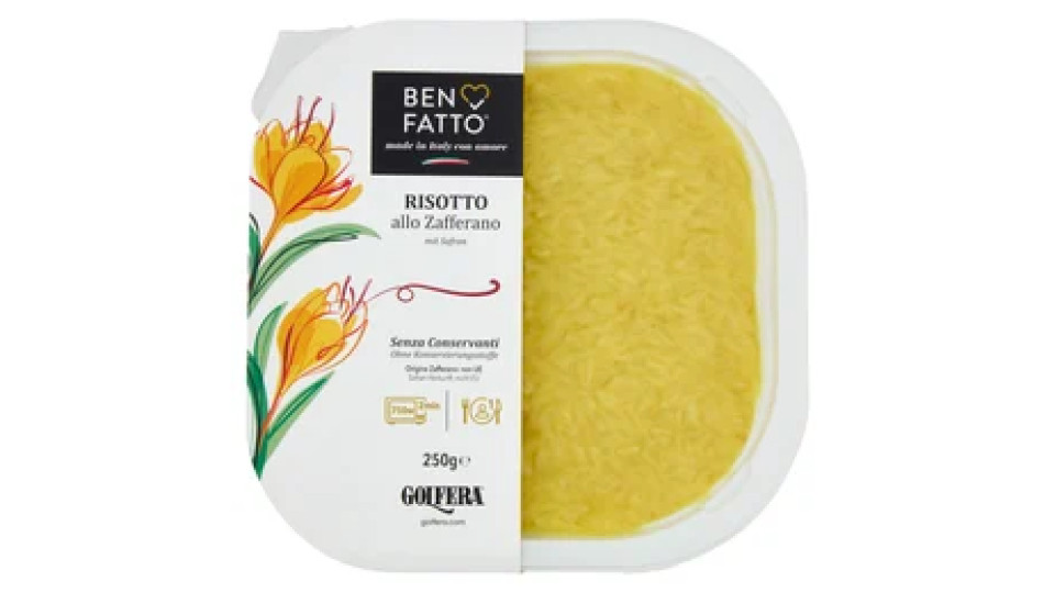 Golfera Ben Fatto Risotto allo Zafferano 250 g