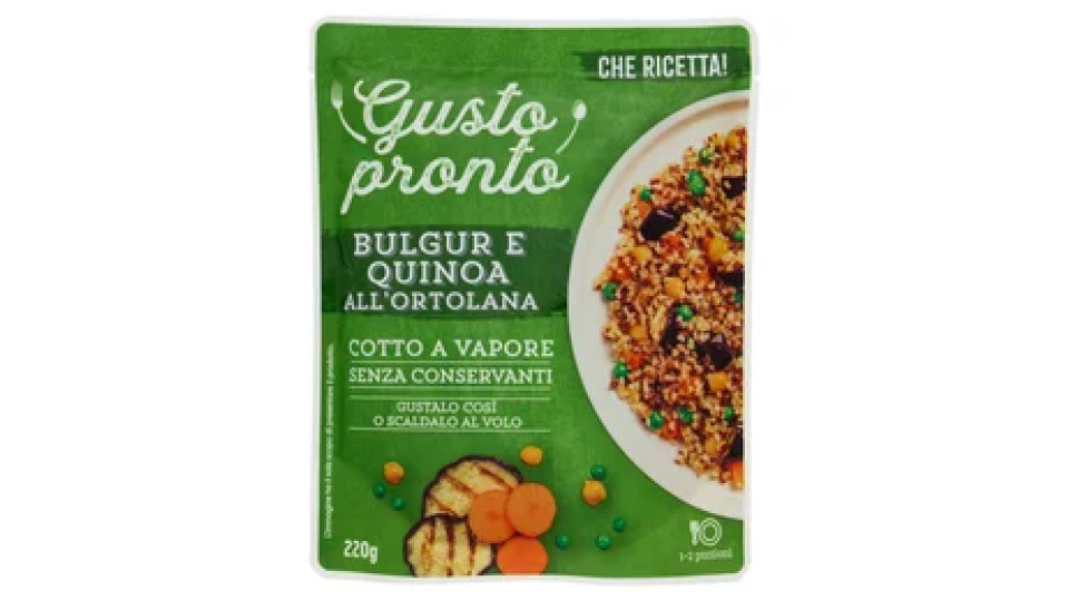 Gusto pronto Bulgur e Quinoa all'Ortolana 220 g