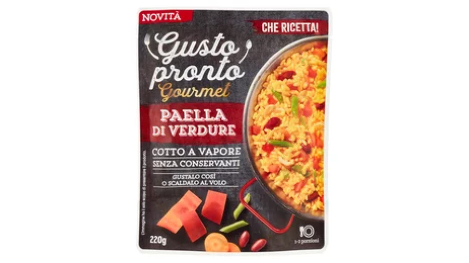 Gusto pronto Gourmet Paella di Verdure 220 g