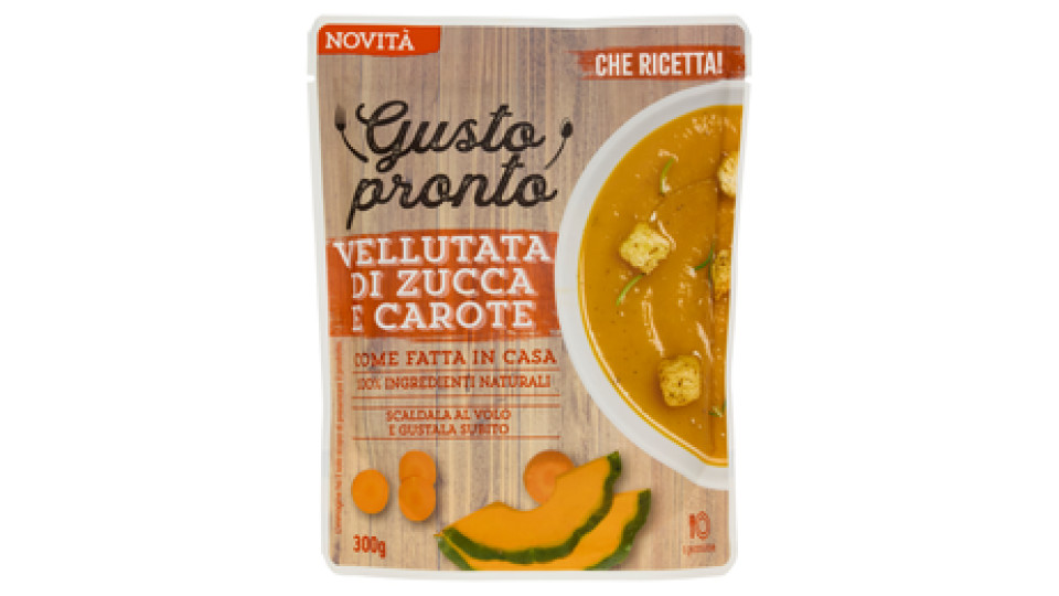 Gusto pronto Vellutata di Zucca e Carote 300 g
