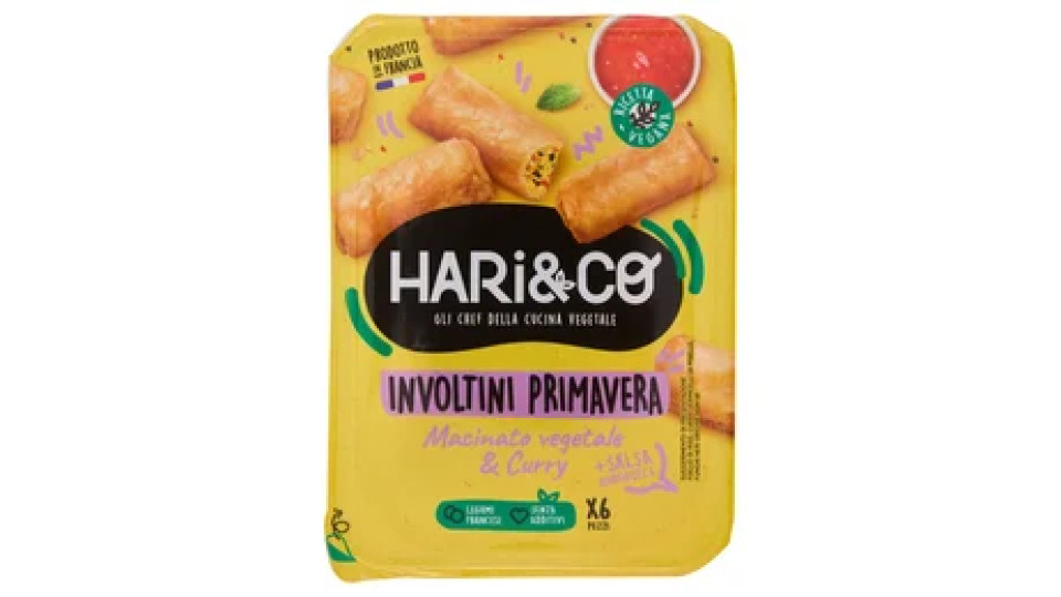 Hari&Co Involtini Primavera Macinato vegetale & Curry + Salsa Agrodolce 140 g