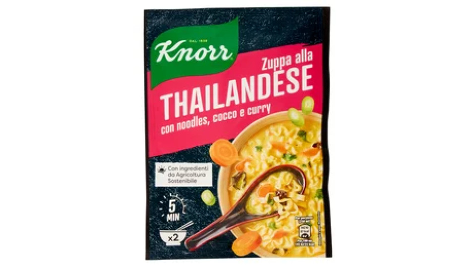 Knorr Zuppa alla Thailandese con noodles, cocco e curry 46 g