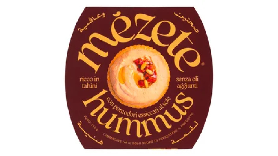 mézete hummus con pomodori essiccati al sole 215 g