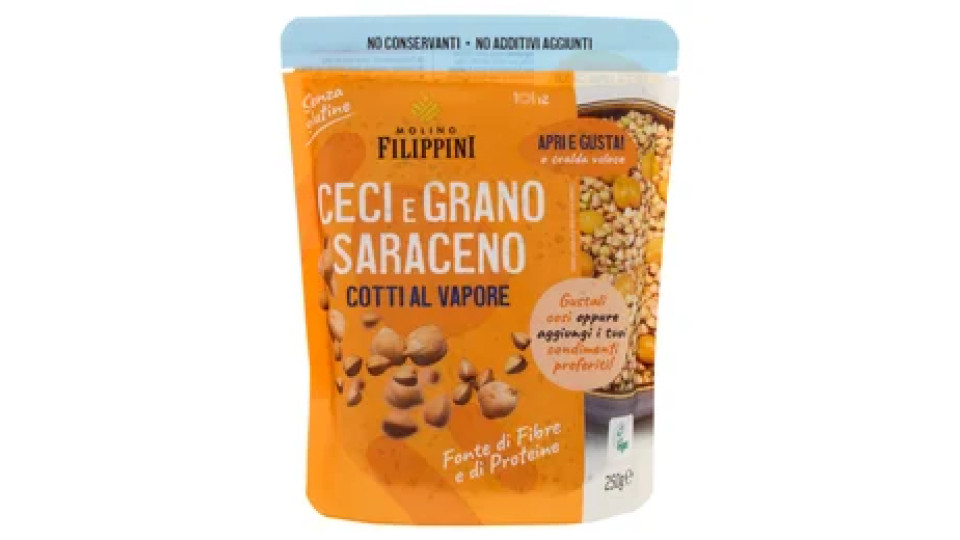 Molino Filippini Ceci e Grano Saraceno Cotti al Vapore 250 g