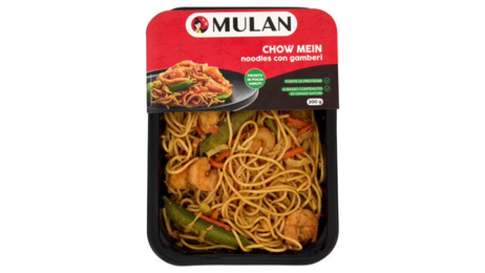 Mulan Chow Mein noodles con gamberi 200 g