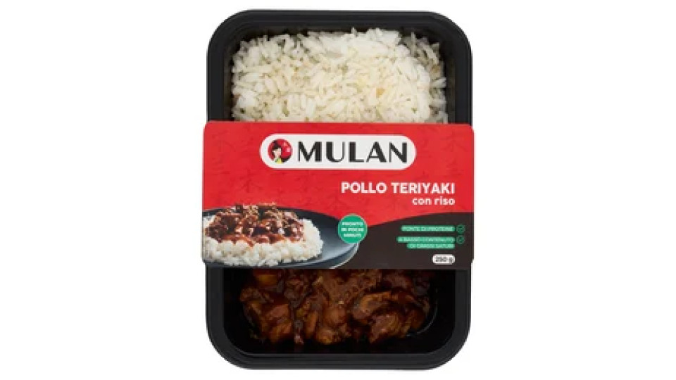 Mulan Pollo Teriyaki con riso 250 g