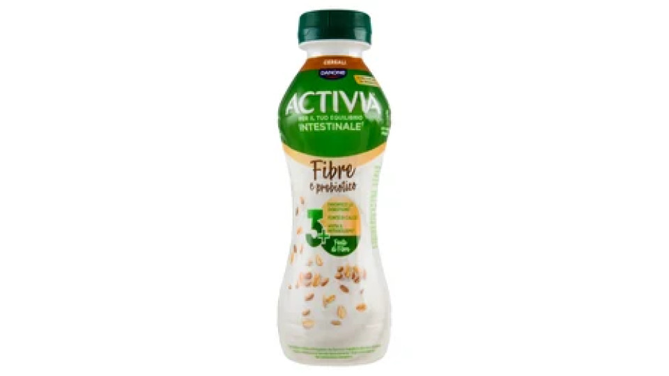 ACTIVIA da Bere, Fibre e probiotico, Cereali, Fonte di Calcio, aiuta metabolismo e digestione,270g