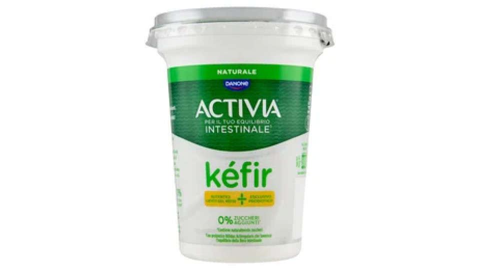 ACTIVIA Kéfir al Cucchiaio, gusto Naturale, 0% Zuccheri aggiunti, autentici lieviti del Kéfir, 345g