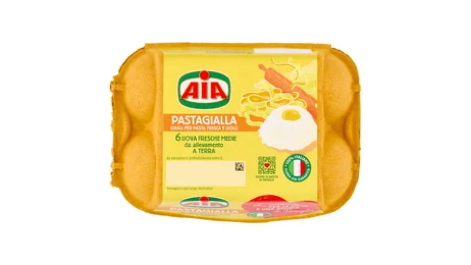 Aia Pastagialla 6 Uova Fresche Medie da allevamento a Terra