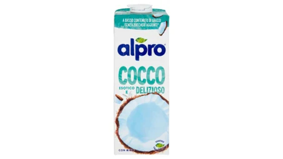 ALPRO Cocco Classico, Bevanda al Cocco 100% vegetale con vitamine B2, B12 e D, 1 L