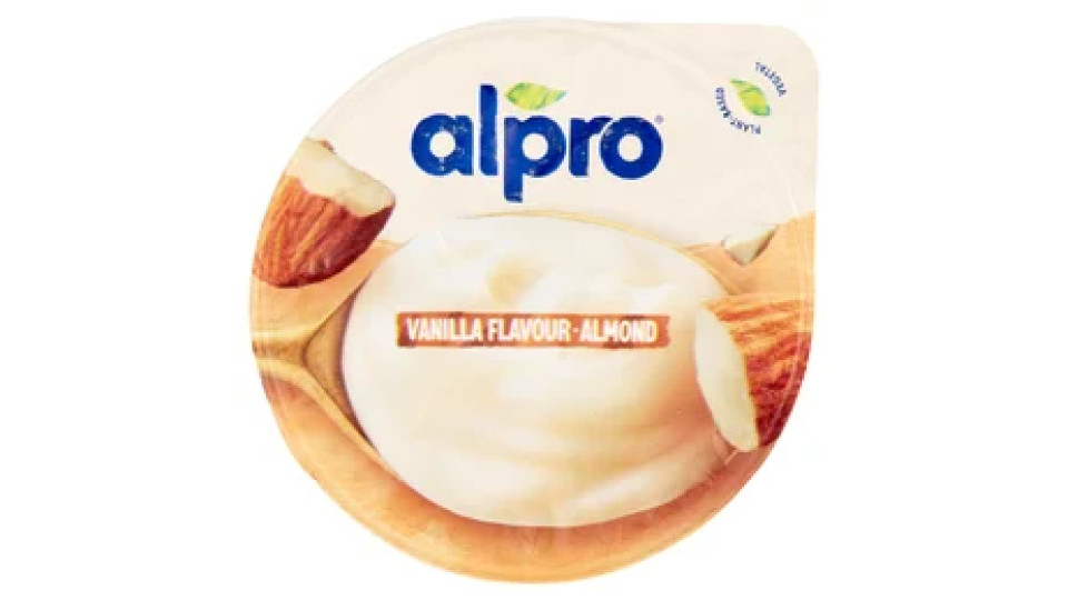 ALPRO Dessert Fresco 100% Vegetale, Gusto Mandorla Vaniglia, Senza Lattosio, Senza Conservanti, 135g