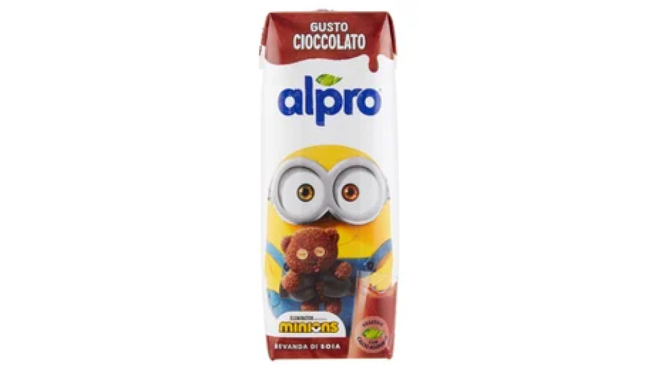 ALPRO Minions, Bevanda Vegetale, Soia Gusto Cioccolato, No Lattosio, Basso in Grassi Saturi, 250 ml