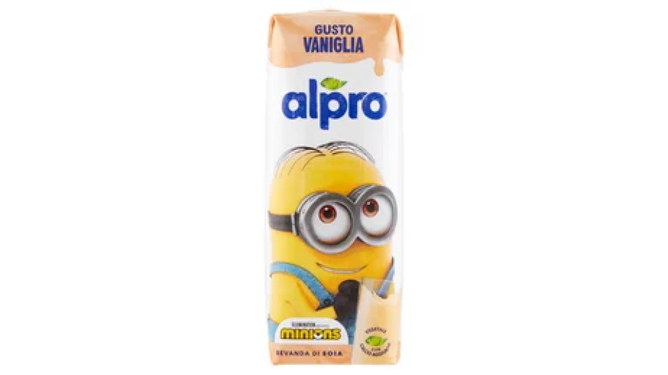 ALPRO Minions, Bevanda Vegetale, Soia Gusto Vaniglia, No Lattosio, Basso in Grassi Saturi, 250 ml