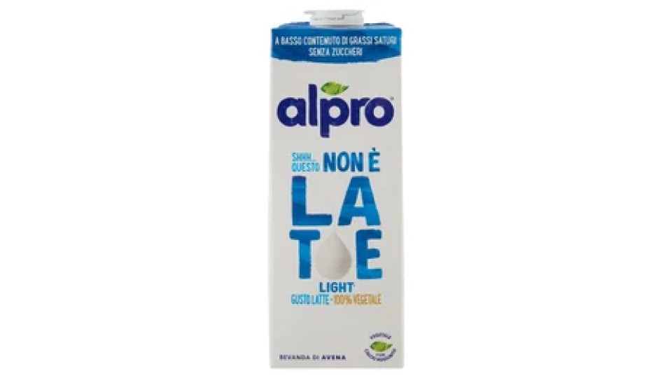 ALPRO Questo Non è Latte Light, Bevanda Vegetale all'Avena Gusto Latte, Senza Lattosio, 1l