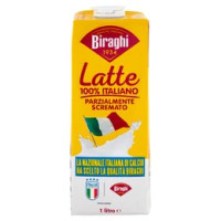Biraghi Latte 100% Italiano Parzialmente Scremato 1 litro
